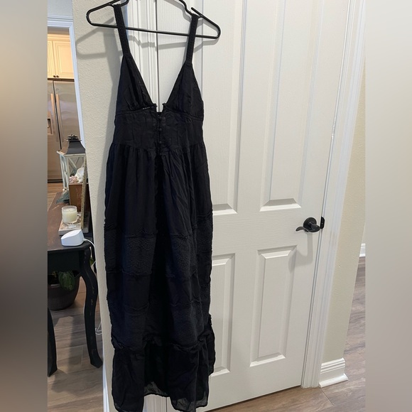 Free People Intimately Isabella Button Front Tiered Lace Maxi Slip Dress XS - Picture 6 of 13